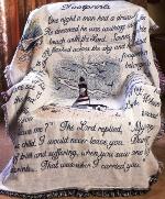 Footprints Throw Blanket